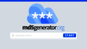 What Md5generator.org website looked like in 2018 (5 years ago)