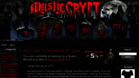 What Mysticcrypt.com website looked like in 2018 (5 years ago)