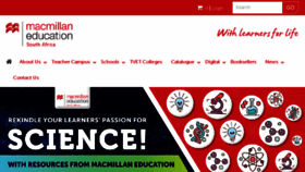 What Macmillan.co.za website looked like in 2018 (5 years ago)