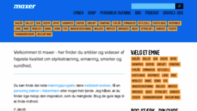 What Maxer.dk website looked like in 2018 (5 years ago)
