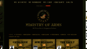 What Ministry-of-arms.com website looked like in 2018 (5 years ago)