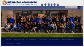 What Mitmachen-ehrensache.de website looked like in 2018 (5 years ago)
