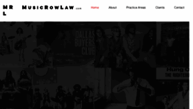What Musicrowlaw.com website looked like in 2018 (5 years ago)