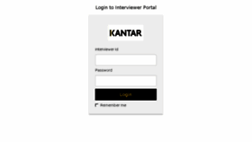 What Myinterviewerportal.kantar.com website looked like in 2018 (5 years ago)