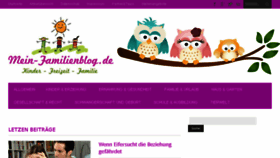 What Mein-familienblog.de website looked like in 2018 (5 years ago)