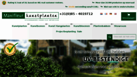 What Maxifleur-kunstplanten.nl website looked like in 2018 (5 years ago)