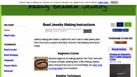 What Making-beaded-jewelry.com website looked like in 2018 (5 years ago)