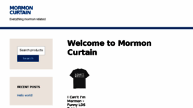 What Mormoncurtain.com website looked like in 2018 (5 years ago)