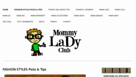 What Mommyladyclub.com website looked like in 2018 (5 years ago)