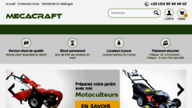 What Mecacraft.com website looked like in 2018 (5 years ago)