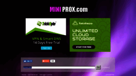 What Miniprox.com website looked like in 2018 (5 years ago)