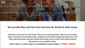 What Manandvanhirebristol.co.uk website looked like in 2018 (5 years ago)