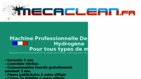 What Mecaclean.fr website looked like in 2018 (5 years ago)