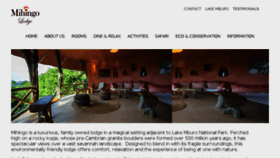 What Mihingo-lodge.com website looked like in 2018 (5 years ago)