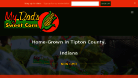 What Mydadssweetcorn.com website looked like in 2018 (5 years ago)