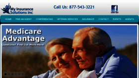 What Myinsurancesolutionsinc.com website looked like in 2018 (5 years ago)
