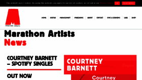 What Marathonartists.com website looked like in 2018 (5 years ago)