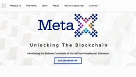 What Metax.io website looked like in 2018 (5 years ago)