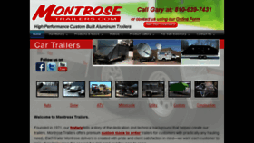 What Montrosetrailers.com website looked like in 2018 (5 years ago)