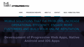 What Mobileappsolutions4you.com website looked like in 2018 (5 years ago)