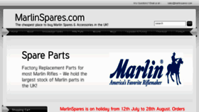 What Marlinspares.com website looked like in 2018 (5 years ago)