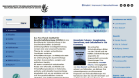 What Mpifg.de website looked like in 2018 (5 years ago)