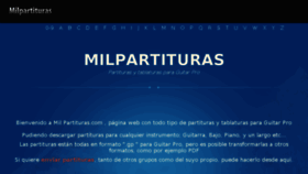 What Milpartituras.com website looked like in 2018 (5 years ago)