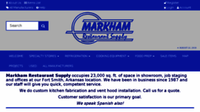 What Markhamrestaurantsupply.com website looked like in 2018 (5 years ago)
