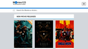 What Movies123.blue website looked like in 2018 (5 years ago)