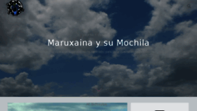 What Maruxainaysumochila.com website looked like in 2018 (5 years ago)