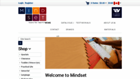 What Mindsetlearningtools.com website looked like in 2018 (5 years ago)