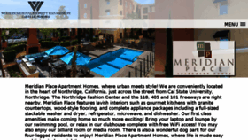 What Meridianplaceapts.com website looked like in 2018 (5 years ago)