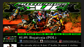 What Motocrosscup.cz website looked like in 2018 (5 years ago)