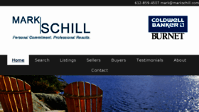 What Markschill.com website looked like in 2018 (5 years ago)