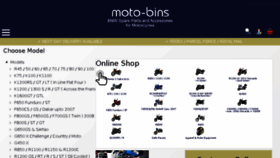 What Motobins.co.uk website looked like in 2018 (5 years ago)