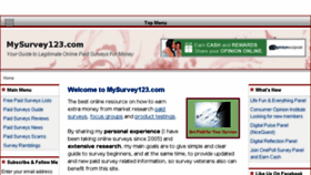 What Mysurvey123.com website looked like in 2018 (5 years ago)