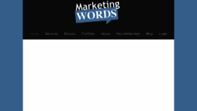 What Marketingwords.com website looked like in 2018 (5 years ago)