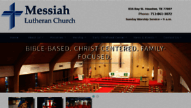 What Messiahlutheranchurchhouston.org website looked like in 2018 (5 years ago)
