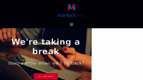 What Martechexec.com website looked like in 2018 (5 years ago)