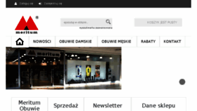 What Meritumobuwie.pl website looked like in 2018 (5 years ago)