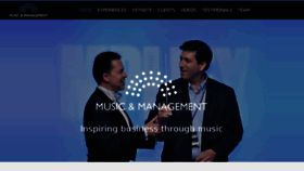What Musicandmanagement.com website looked like in 2018 (5 years ago)