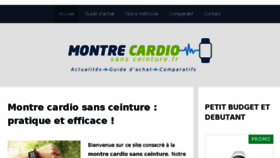 What Montre-cardio-sans-ceinture.fr website looked like in 2018 (5 years ago)
