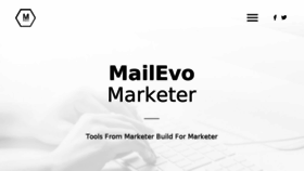 What Mailevo.com website looked like in 2018 (5 years ago)