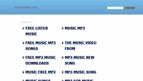 What Musicdumper.com website looked like in 2018 (5 years ago)