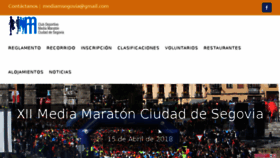 What Mediamaraton.infosegovia.com website looked like in 2018 (5 years ago)