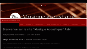 What Musiqueacoustique.org website looked like in 2018 (5 years ago)