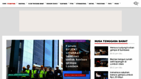 What Mataram.antaranews.com website looked like in 2018 (5 years ago)