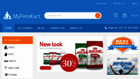 What Mypetskart.com website looked like in 2018 (5 years ago)