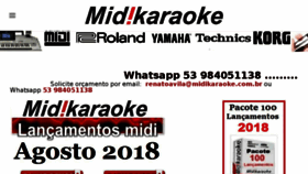 What Midikaraoke.com.br website looked like in 2018 (5 years ago)