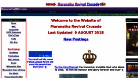What Maranathamrc.com website looked like in 2018 (5 years ago)